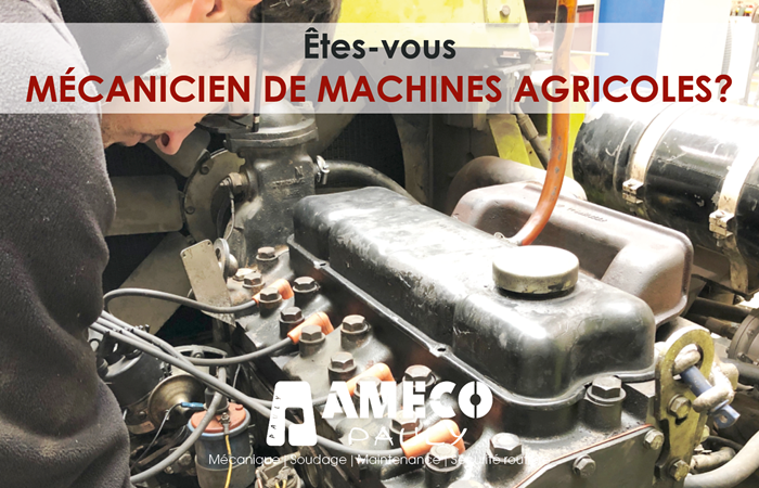 1 Mécanicien de machines agricoles (m/f)